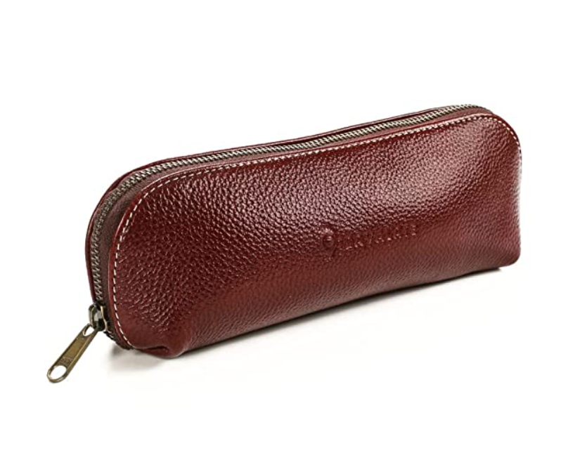 Geniune Leather Ambry Pouch | Red