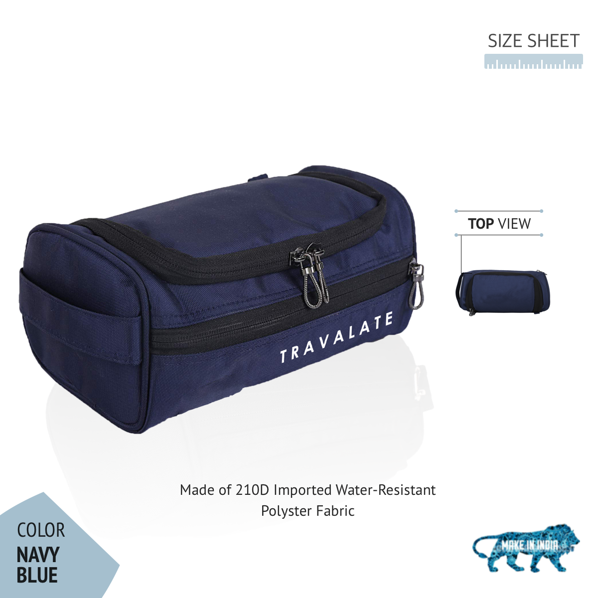 Multi-Equipped Toiletry Bag | Blue