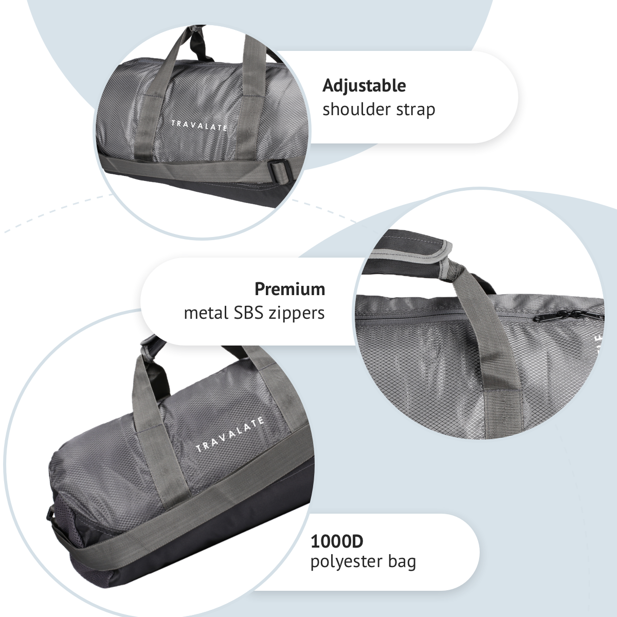 Gym Duffle Bag_30L | Gray