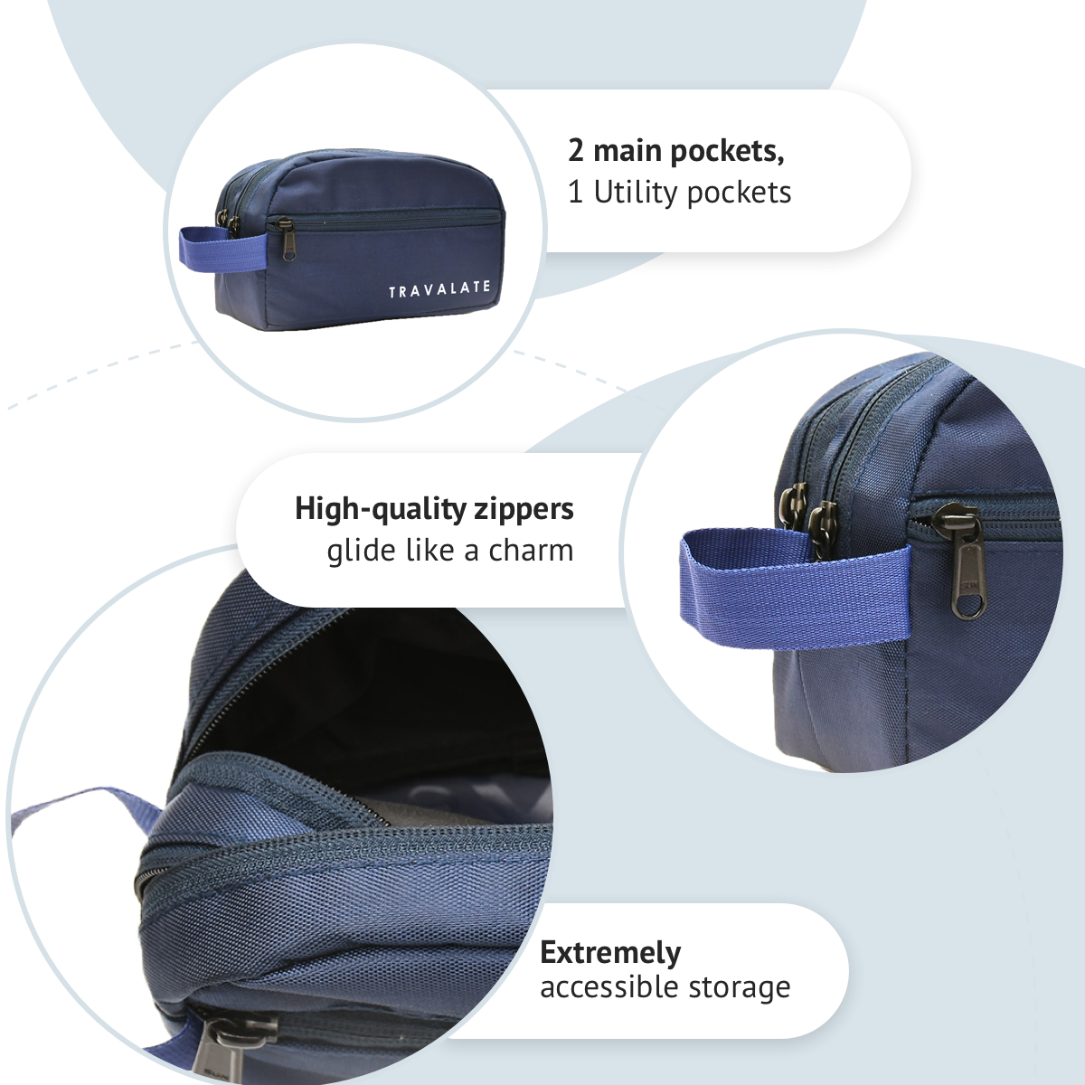 Ultimate On-The-Go Toiletry Kit | Blue