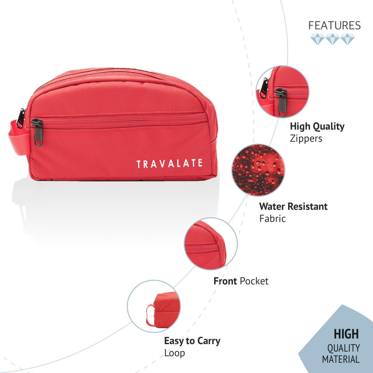 Multi-utility Toiletry Kit | Red