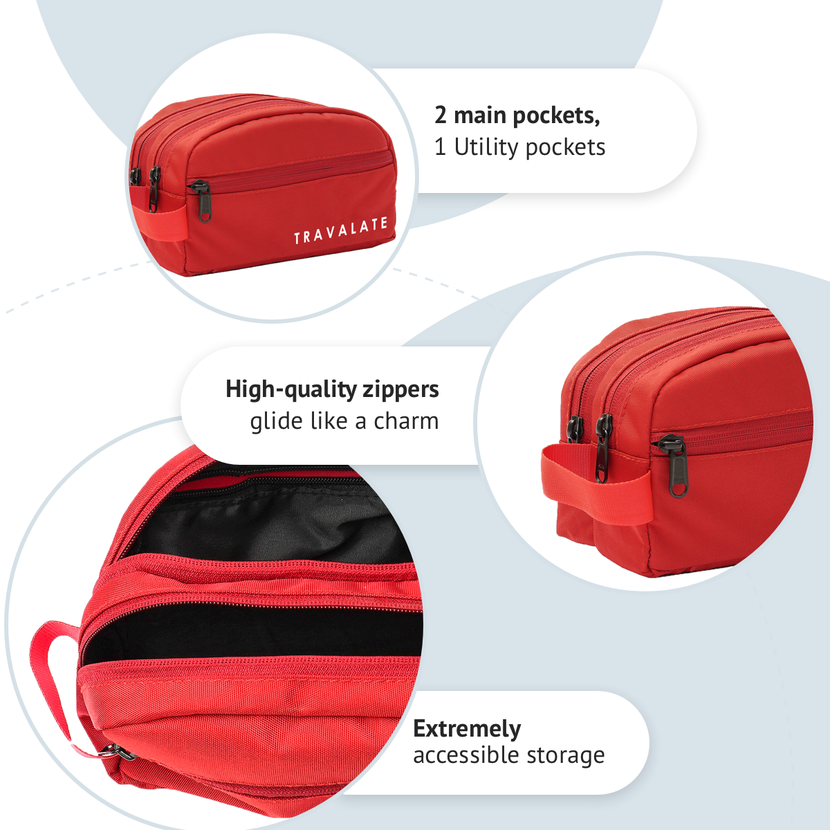 Multi-utility Toiletry Kit | Red