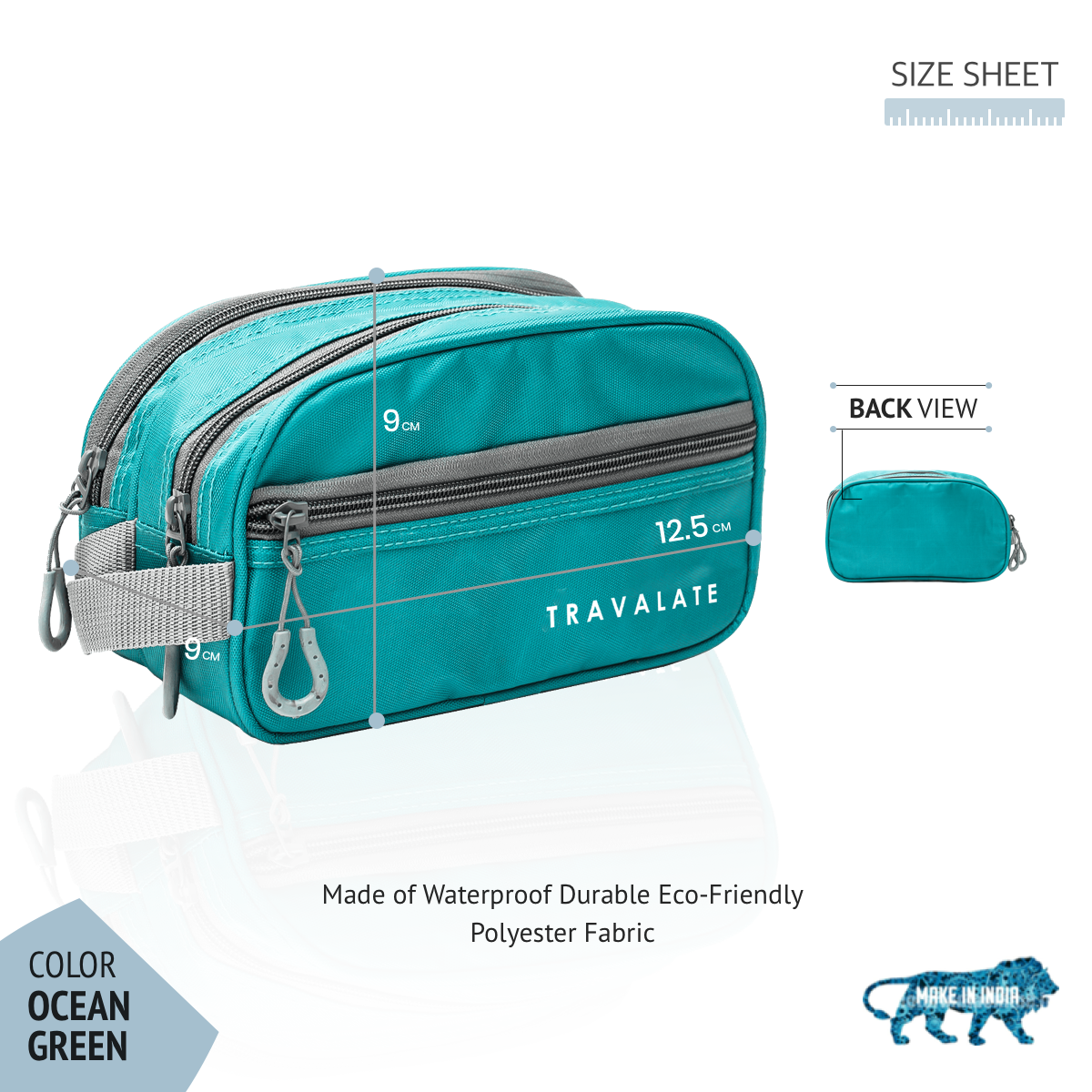 Multi-utility Toiletry Kit | Sea Green