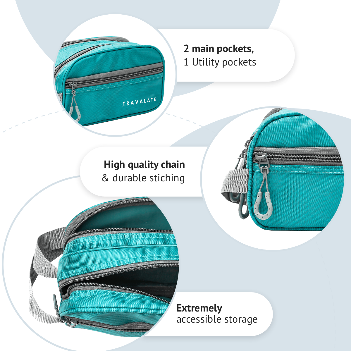 Multi-utility Toiletry Kit | Sea Green